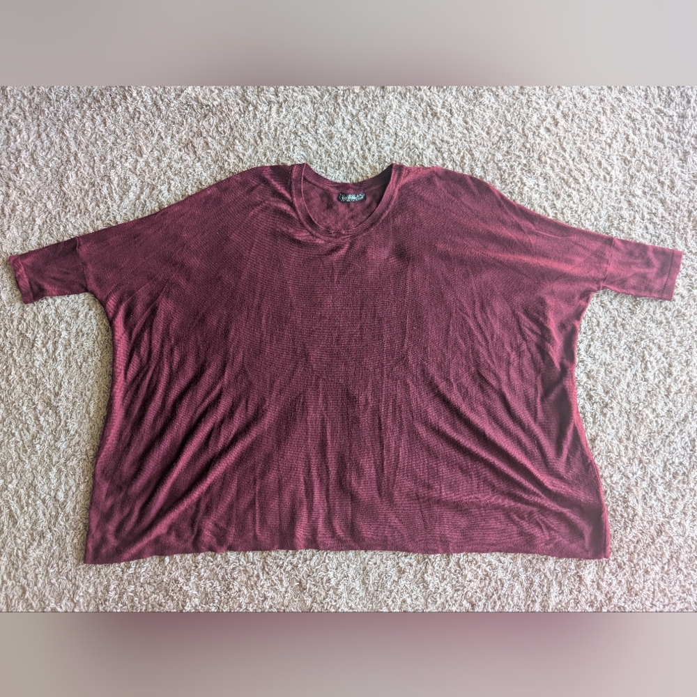 QED London Burgundy Women's Pajama Top